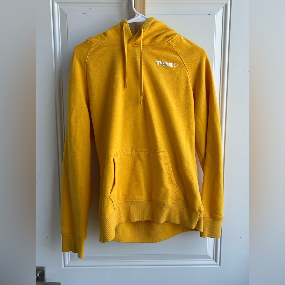 Gymshark Men's Yellow Pullover Hoodie